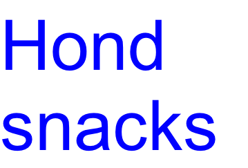 Hond
snacks